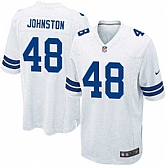 Nike Men & Women & Youth Cowboys #48 Johnston White Team Color Game Jersey,baseball caps,new era cap wholesale,wholesale hats